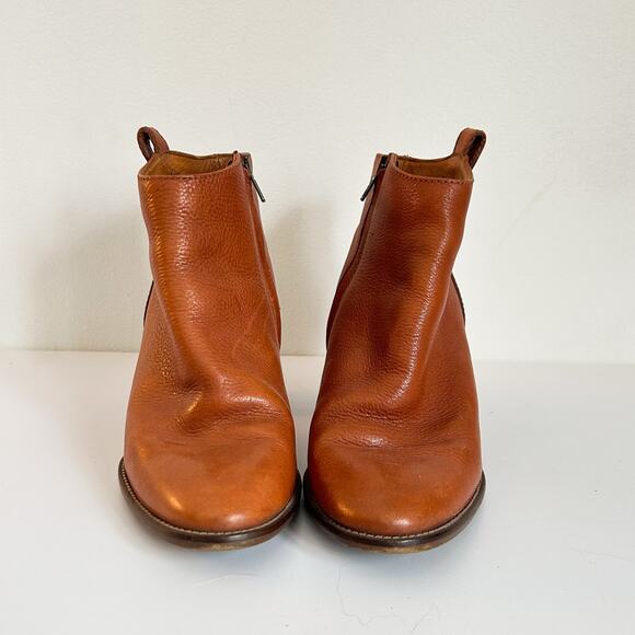 Madewell Billie Leather Ankle Bootie Tan Size 7 - Picture 3 of 6